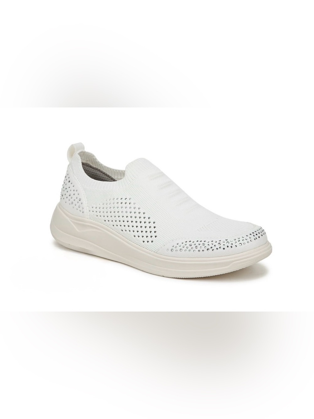 Life Stride Women's Slip-On Knit Sneaker in White
